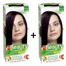 Beauty M16 Patlıcan Doğal Bitkisel x2 Saç Boyası