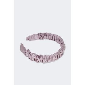 Beauty Pillow İpek Büzgülü Lila Taç