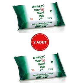 Bebak 2x20'li Acı Badem Sütlü Makyaj Temizleme Mendili