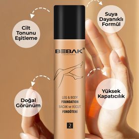 Bebak Extra Light No:2 75 ml Açık Bacak ve Vücut Fondöteni