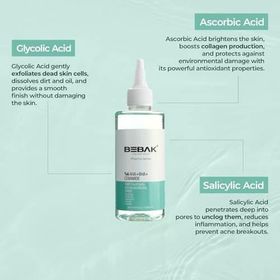Bebak Pharma AHA+BHA 200 ml Gözenek Sıkılaştırıcı Arındırıcı Tonik