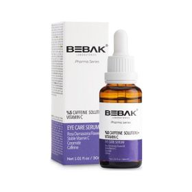 Bebak Pharma Kafein İçeren %5 Caffeine Solutions + Vitamin C 30 ml Göz Çevresi Bakım Serumu