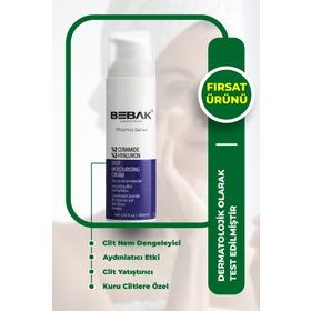 Bebak Pharma Kuru ve Atopiye Eğilimli Ciltler İçin %2 Ceramide %3 Hyaluron 30 ml Yoğun Nemlendirici Krem