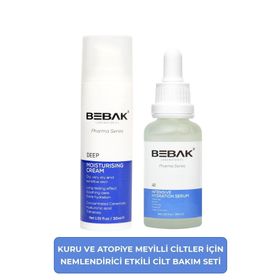 Bebak Pharma Kuru ve Atopiye Meyilli Ciltler İçin Nemlendirici Etkili Bakım Seti