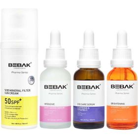 Bebak Pharma Yaşlanma Karşıtı Aydınlık Göz Çevresi İçin Cilt Bakım Seti