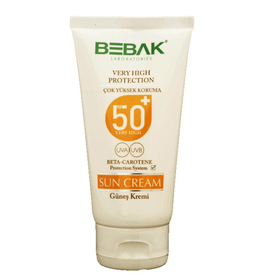 Bebak Sun 75 ml Spf50 + Yaşlanma Etkilerine Ve Hasarlara Karşı Nemlendiricili Güneş Kremi