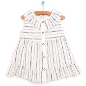 Bebbek Marine Girl Beyaz Kız Bebek Elbise