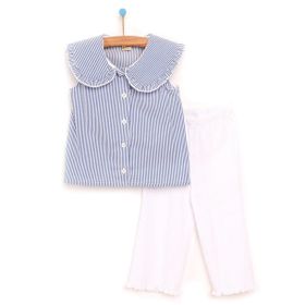 Bebbek Marine Girl Kız Bebek Beyaz Bluz Tayt