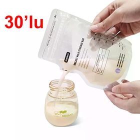 Bebebao 200 ml 30 Adet Anne Sütü Saklama Poşeti