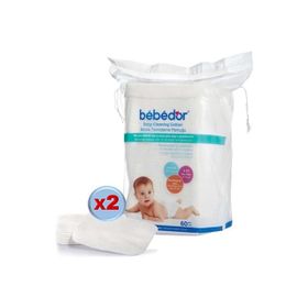 Bebedor 120 Adet 2x60 Bebek Temizleme Pamuğu