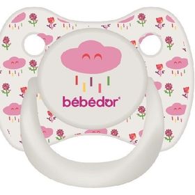 Bebedor 172 / PMB-2 6-18 Ay Pembe Tritan Damaklı Seffaf Emzik