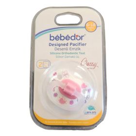 Bebedor 18+ Ay Classy Damaklı Silikon Emzik Pembe