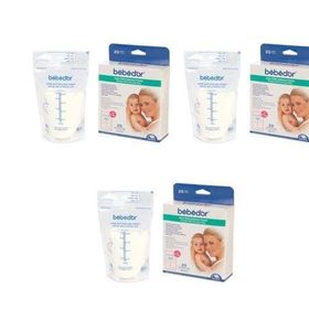 Bebedor 20'li 3 Paket Anne Sütü Saklama Poşeti