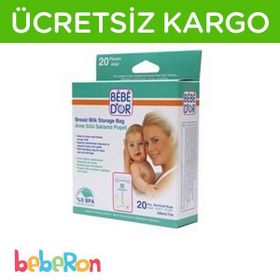 Bebedor 20'li Anne Sütü Saklama Poşeti