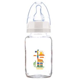 Bebedor 30302 Desenli Orta Akiş 120 ml Cam Biberon