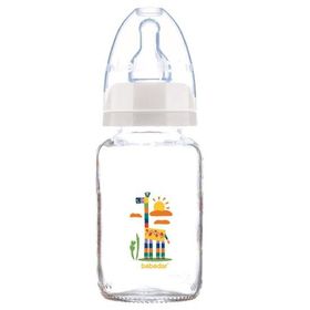 Bebedor 30302 Desenli Orta Akiş 120 ml Cam Biberon