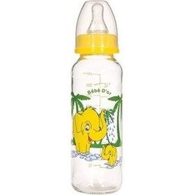 Bebedor 31302 250 ml Sarı Desenli Cam Biberon