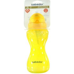 Bebedor 330 ml Neon Sarı Sportif Pipetli Alıştırma Bardağı