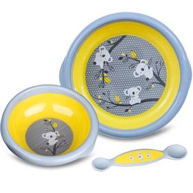Bebedor 3'lü Beslenme Seti koala desenli sarı