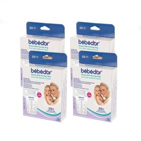 Bebedor 4 Adet 20'li Süt Saklama Poşeti