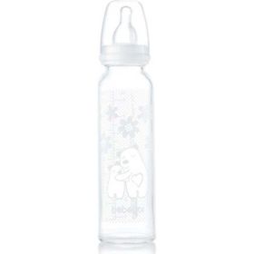 Bebedor 41302 Isıya Dayanıklı 240 ml Beyaz Cam Biberon