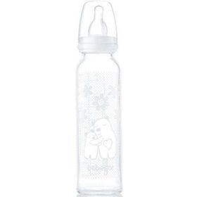 Bebedor 41302 Isıya Dayanıklı 250 ml Beyaz Cam Biberon