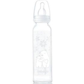 Bebedor 41302 Isıya Dayanıklı 250 ml Beyaz Cam Biberon
