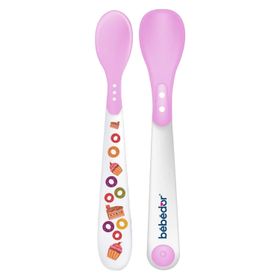 Bebedor 555 Pembe 4+ Ay 2'li Isıya Duyarlı Kaşık