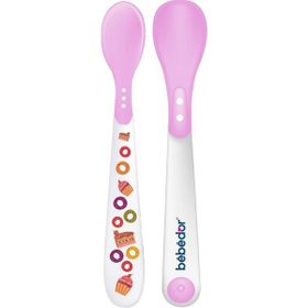 Bebedor 555 Pembe 4+ Ay 2'li Isıya Duyarlı Kaşık