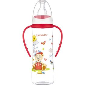 Bebedor 77302 250 ml Ergonomik Kulplu Kırmızı Biberon