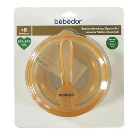 Bebedor 8557 Sarı Tabak ve Kaşık Seti