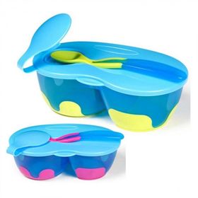 Bebedor 8559 Pembe-Lila 2 Bölmeli Tabak Kaşık Seti