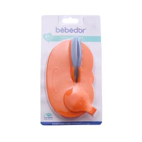 Bebedor 8559 Yeşil-Mavi 2 Bölmeli Tabak Kaşık Seti