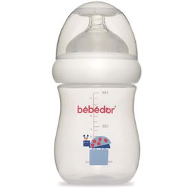 Bebedor 97322 Mavi Desenli Geniş Ağızlı 180 ml PP Biberon
