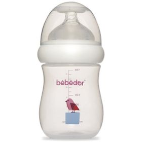 Bebedor 97322 Mor Desenli Geniş Ağızlı 180 ml PP Biberon