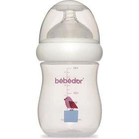 Bebedor 97322 Mor Desenli Geniş Ağızlı 180 ml PP Biberon