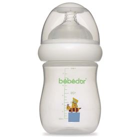Bebedor 97322 Sarı Desenli Geniş Ağızlı 180 ml PP Biberon