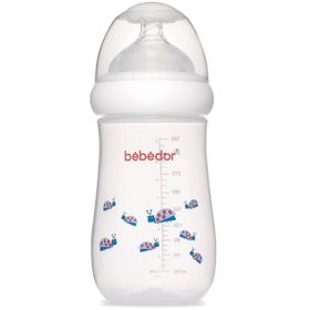 Bebedor 98322 Mavi Desenli Geniş Ağızlı 260 ml PP Biberon