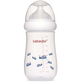 Bebedor 98322 Mavi Desenli Geniş Ağızlı 260 ml PP Biberon