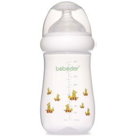 Bebedor 98322 Sarı Desenli Geniş Ağızlı 260 ml PP Biberon