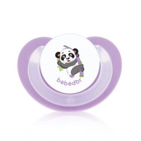 Bebedor B-192 Mor Klasik Seri Damaklı Emzik 6-18 Ay Emzik