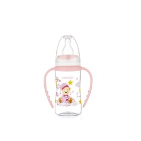 Bebedor B-76302 Desenli Ergonomik 125 ml Pembe Kulplu Biberon