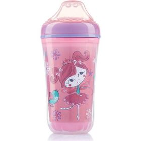 Bebedor B-8509 Pembe Yalıtımlı Akıtmayan Yumuşak Uçlu Alıştırma Bardağı