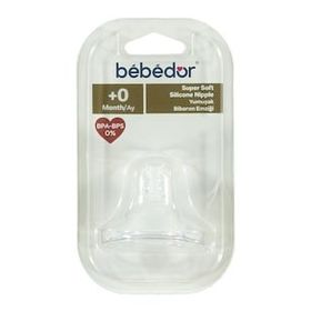 Bebedor Geniş Ağız Silikon Yavaş Akış +0 Ay Biberon Emziği