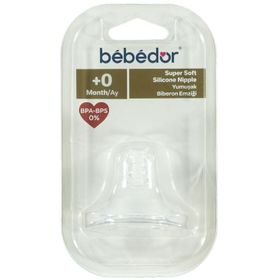 Bebedor Geniş Ağız Silikon Yavaş Akış +0 Ay Biberon Emziği