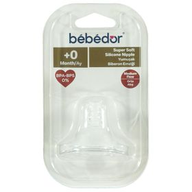 Bebedor Geniş Ağız Silikon Yavaş Akış +0 Ay Biberon Emziği