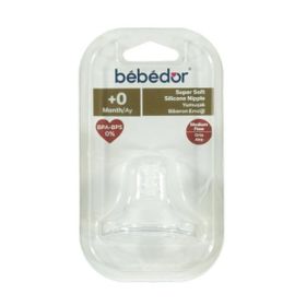 Bebedor Geniş Ağız Silikon Yavaş Akış +0 Ay Biberon Emziği