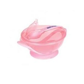 BEBEDOR KOLAY KAVRAMA TABAK VE KAŞIK - PEMBE
