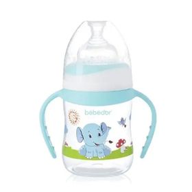 Bebedor Mavi 150 ml 0 Ay+ Geniş Ağız Kulplu Biberon
