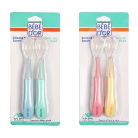 BEBEDOR SİLİKON UÇLU KAŞIK 2'Lİ PAKET